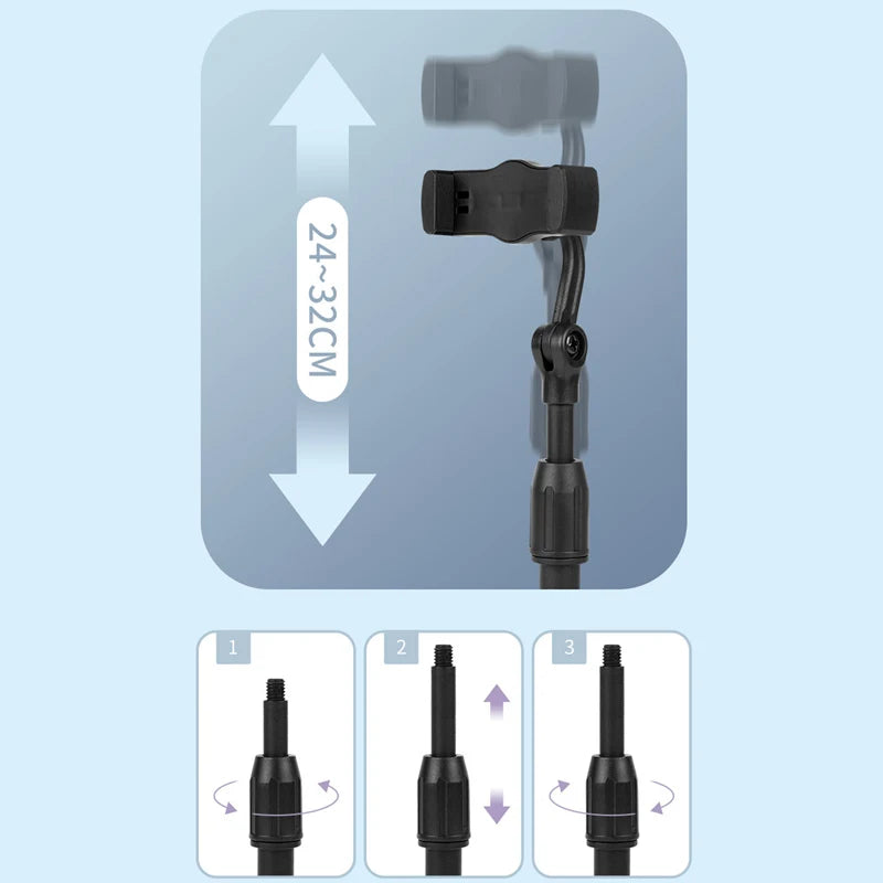 Trípode de escritorio para teléfono inteligente Iphone con soporte para teléfono Tripe para mesa de soporte para teléfono móvil